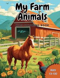 My Farm Animals Coloring Book: Aweoms Coloring book with farm animals