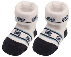 Playshoes Unisex baby eerste sokken vlinder sokken, blauw (marine 11), Eén maat