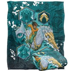 AQUAMAN AND THE LOST KINGDOM Silky Touch Super Soft Throw Blanket 152 x 127 cm