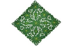 Bellanda Table Runner, Polyester, Green, 60 x 60 x 0.5 cm