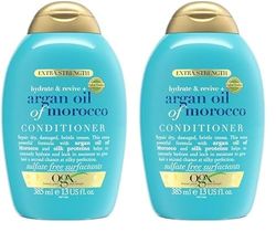 OGX Argan Oil of Morocco Conditioner for Dry Damaged Hair, Extra Strength, 385 ml (Pack of 2)