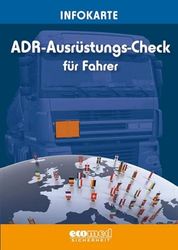 Infokarte ADR-Ausrüstungs-Check für Fahrer: Verpackungseinheit 10 Stück