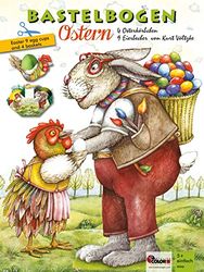 Ostern Bastelbogen Körbchen und Eierbecher: Bastelset Osterdekoration zum Ausschneiden & Basteln mit Kindern ab 5+ aus Papier