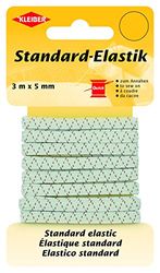 Kleiber Standard Elastic 3m x 5mm, White with red thread, Polyester blend, 14 x 8 x 1 cm