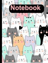 Notebook: (Composition noteBook, Journal) for lovers cats (Large) 370 page