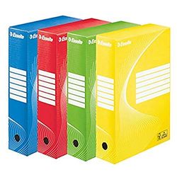 Esselte 128409 - Carpeta de cartón (4 unidades), multicolor