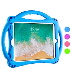 TopEsct 2018/2017 Edición iPad 9.7"/ iPad Air Funda para Niños,Shock Proof Material Silicona con Manija para Apple iPad 5th/6th, iPad Air, iPad Air 2,iPad Pro 9.7(iPad 9.7, Azul)