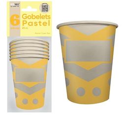 SURPRISEZ-VOUS Set di 36 bicchieri pastelli gialli da 25 cl