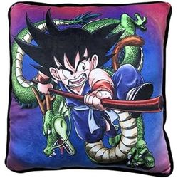 Coussin Dragon Ball Z Sangoku et Shenron – Coussin confortable et agréable à serrer – Motif : Sangoku et Shenron – Cadeau pour Fan et Passionné – Qualité Supérieure – Dimensions 40 cm x 40 cm