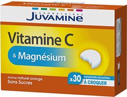 JUVAMINE - Vitamine C & Magnésium - 30 Comprimés à croquer