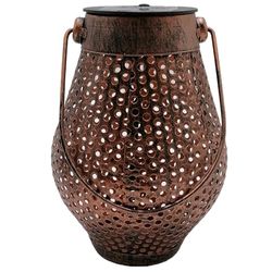 Lanterne solaire décorative vintage effet ombre jeux de lumière DOTY H17cm