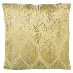 Alexandra House Living Kudde gul textil 43 x 43 cm