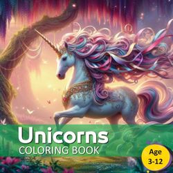 Unicorns Coloring Book: Awsome Unicorns Coloring Book for Children Age 3-12