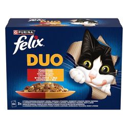 Purina Kattmat kyckling kalkon nötkött lamm lever fjäderfä 12 x 85 g