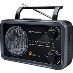 M-06DS Radio Analógica Portátil, FM,MW, Giratorio, Color Negro