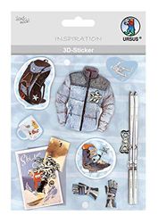 Ursus 564200100 3D Sticker Everyday Consisting of Multiple Levels High-Quality Materials Self-Adhesive for Embellishing Greeting Cards, Scrapbooking and Other Crafts One Size