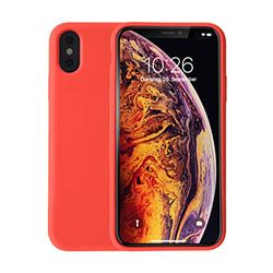 KMP telefoonhoes voor iPhone XR - rood - Velvety Premium - beschermhoes - extra stabiel en licht - silicone case hoes