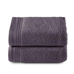 Top Towel - Premium - Grandes Serviettes de Bain - Serviettes de Bain - 2 essuie-Mains - 50 x 100 cm - 100% Coton - 600 grammes - Marengo