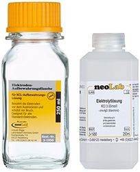 neoLab 3-1950 - Botella de almacenamiento para electrodos estándar de pH (250 ml)
