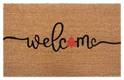 HANSE Home Paillasson en Coco pour l'intérieur - Naturel - Welcome Automne - Antidérapant - pour Couloir, terrasse, entrée - 45 x 75 cm