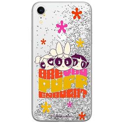 ERT GROUP mobiltelefonfodral för Apple Iphone XR originalt och officiellt licensierat The Powerpuff Girls mönster The Powerpuff Girls 043, med glitter overflow-effekt