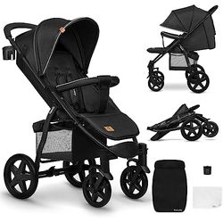 LIONELO Annet Silla de Pase Para niños hasta 22 kg 0-48M ajuste del respaldo hasta posición horizontal Capucha XXL Plegable fácil con ventana Mosquitera