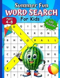Summer Fun Word Search For Kids Mad Melons: 100 Puzzles for Young Word Explorers Ages 4-8
