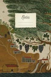 Notes: Lined Notebook Journal with Classical Vintage Art Aesthetic Design, 6x9, Ruled, 120 Premium Pages, 486