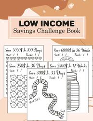 low income savings challenge book: Effortlessly Reach Your Goals