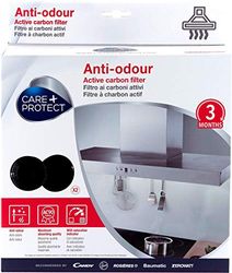 CARE + PROTECT Filtro Cappa Compatibile Anti-odore ai Carboni Attivi (150x50mm, 560gr, Type 047, 2 Filtri per pack)