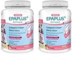 EPAPLUS Arthicare Os avec Collagène + Silicium + Acide Hyaluronique + Calcium, Saveur Vanille, 383g (Lot de 2)