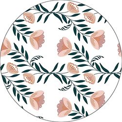 Bonateks, Ronde digitaal bedrukte muismat, antislip onderkant, voor kantoor en thuis, diameter: 22 cm