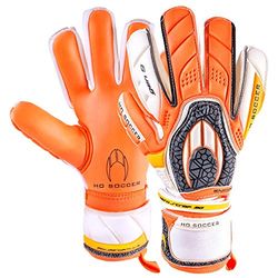 HO Soccer Enigma GEN9 Keepershandschoenen, uniseks, volwassenen, oranje/zwart/wit, 9