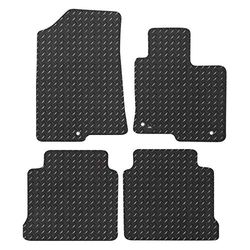 JVL Fully Tailored Rubber Car Mat, Set of 4