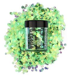 Stargazer Shaker à Paillettes Chunky Vert UV