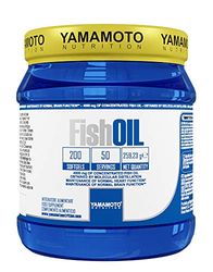YAMAMOTO Nutrition, Fish Oil, Distillation Moléculaire d'Huile de Poisson 200 Softgels, Supplément Diététique avec Oméga 3 EPA et DHA d'Huile de Poisson, Sans Gluten et Lactose, 259 g