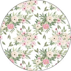 Bonateks, Runt digitalt tryckt musmatta, halkfri undersida, för kontor och hem, diameter: 22 cm