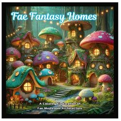 Fae Fantasy Homes: A Coloring Exploration of Fae Mushroom Architecture