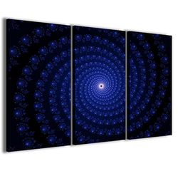 Canvasafbeelding, Ipnotic moderne afbeeldingen uit 3 panelen, kant-en-klaar ingelijst, canvasafbeelding, klaar om op te hangen, 120 x 90 cm