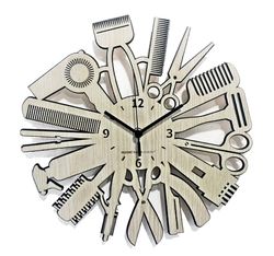 Instant Karma Clocks Wandklok - Barber Shop kapper salon schoonheid heren dames