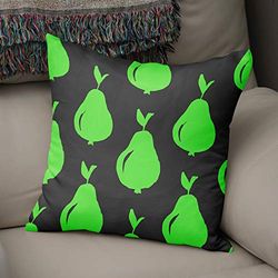 Bonamaison Decorative Cushion Cover, Polycotton, Green, Standard