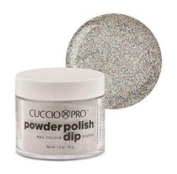 Cuccio Zilver met regenboog Mica Nail Color Dip System Duiken Poeder