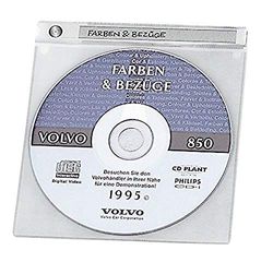 Durable 520019 CD/DVD-hoes Top Cover, voor 1 CD/DVD, transparant, verpakking van 10 hoesjes.