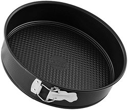Zenker Pure Springform Cake Tin Diameter 20 cm Non-Stick Coating Round Cake Tin with Flat Base (Colour: Black), Quantity: 1 Piece