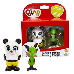 Giochi Preziosi Bing Lot de 2 Mini Personnages, Pando et Padgets aux Couleurs Vives et aux Bonnes Dimensions pour Les Petites Mains, pour Fille à partir de 18 Mois, BNG00L02, Multicolore