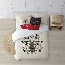 BELUM | Christmas Duvet Cover 50% Cotton - 50% Polyester, Duvet Cover with Buttons Laponia 1 200 x 200 cm