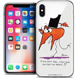 Caseink - fodral för Apple iPhone XS/X (5.8) [officiell licenssamlare Shadoks® Design Ca Made of Good - mjuk - ultratunn - tryckt i Frankrike]