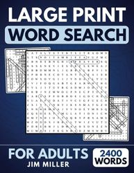 2400 Large Print Word Search Book for Adults: Easy to Read Book with 120 Themed Puzzles - Perfect for Improving Memory in Adults and Seniors