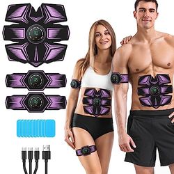GROSBEAK GE-6-D-PI EMS Electroestimulador Muscular, Adultos Unisex, Morado, Medio