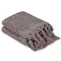 WELL HOME MOBILIARIO & DECORACIÓN Hand Towel Set (2 Pieces) Lilac